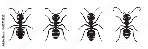 Set of ant vector icon. Ant icon. Ant collection symbol set. Vector illustration eps 10