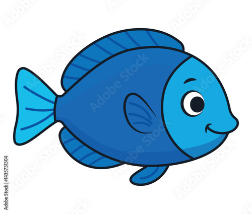 illustration of a bluegill fish on white background.