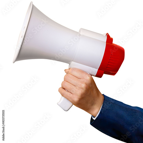 businessman with megaphone