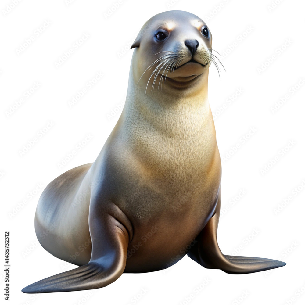 Naklejka premium california sea lion 17 years old