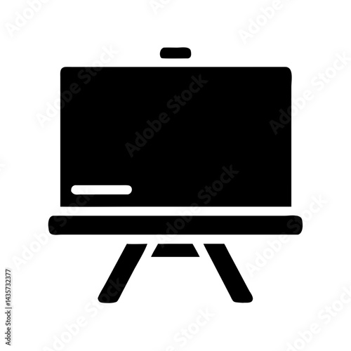 Abstract black square symbolizing simplicity and complete darkness
