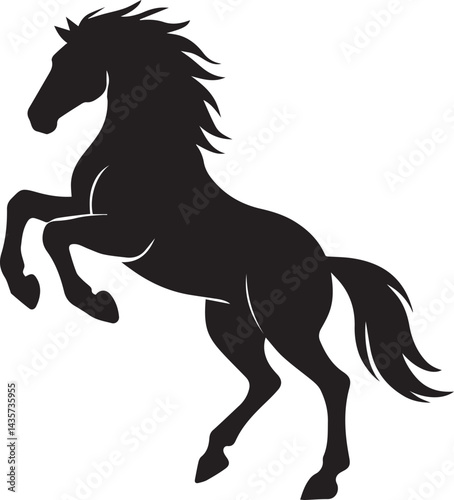 horse silhouette Vector | Minimalist & Trendy horse Silhouette Design | Unique & Stylish horse Artwork for Vector design