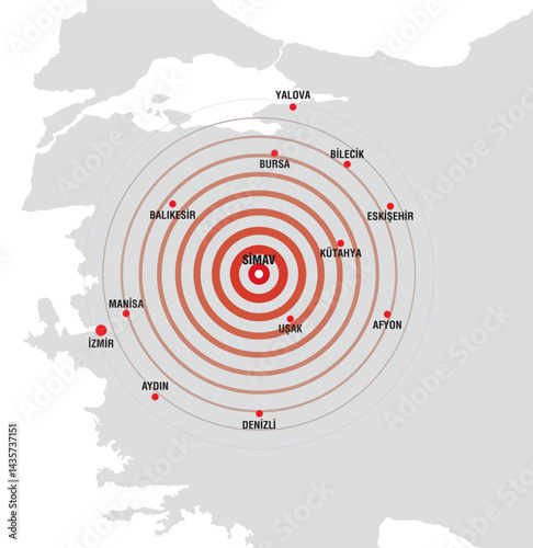 Simav earthquake seismic activity impacting surrounding Turkish cities