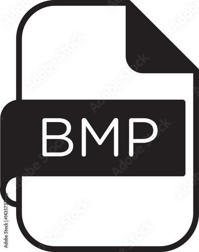 BMP file format vector icon stock illustration