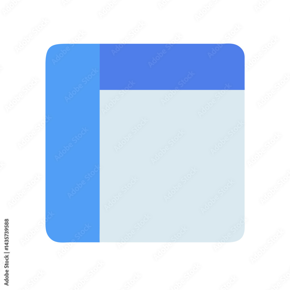 Minimalist blue calendar block icon for scheduling and planning Minimalist blue calendar block icon for scheduling and planning
