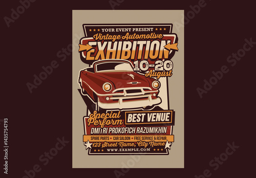 Vintage Car Show Flyer