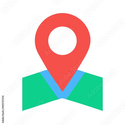 Free Download Clean and modern map pin icon on black background - GFXLoad