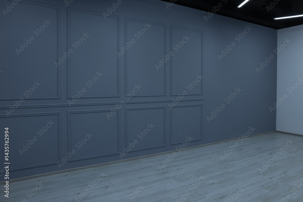 Empty renovated room with clean light walls Empty renovated room with clean light walls