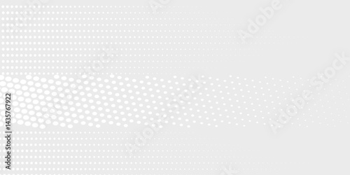 Dot white gray wave light technology texture background. Abstract big data digital concept.  vector illustration eps10