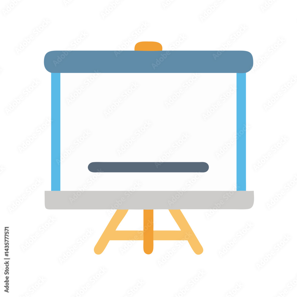 Presentation board mockup icon for business or education usage Presentation board mockup icon for business or education usage