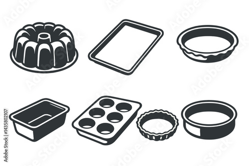 Icons of baking molds include a bundt pan and a cookie sheet