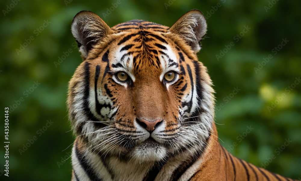 Portrait of a Sumatran tiger Portrait of a Sumatran tiger