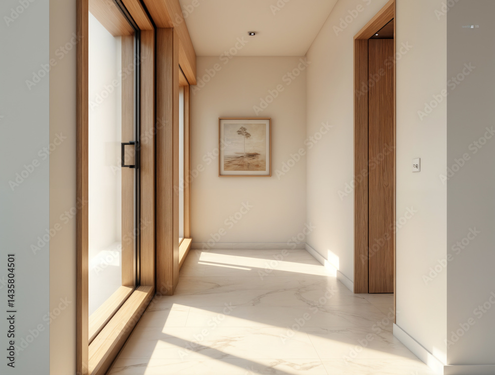 Modern Minimalist Interior Hallway Modern Minimalist Interior Hallway