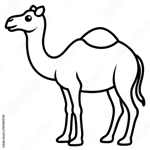 Desert Camel Outline