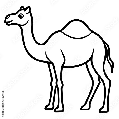 Desert Camel Outline