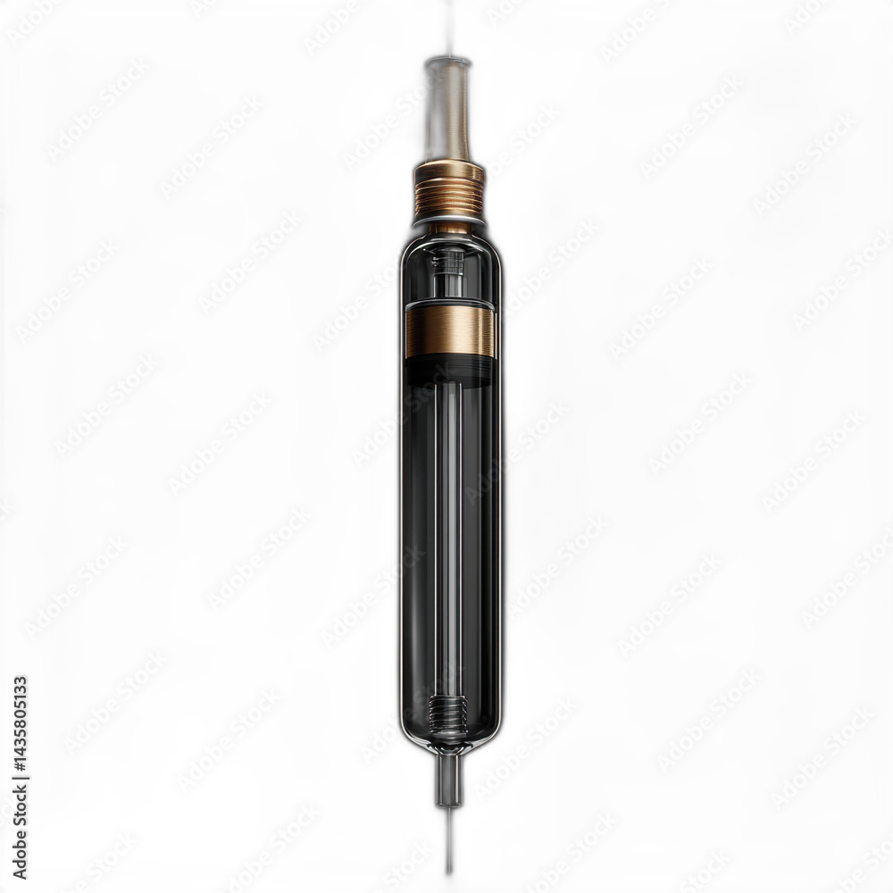 Black and gold lighter with a flame in the middle isolated on transparent background. Black and gold lighter with a flame in the middle isolated on transparent background.