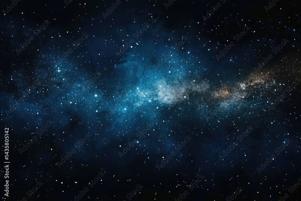 Naklejka premium Deep space nebula. Stars, galaxies, cosmos