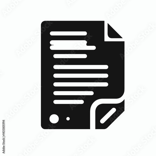  very simple flat and single minimalist Final Document Silhouettes in black on a white background 