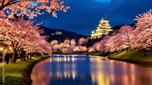 Night Blossoms in Hirosaki Concept