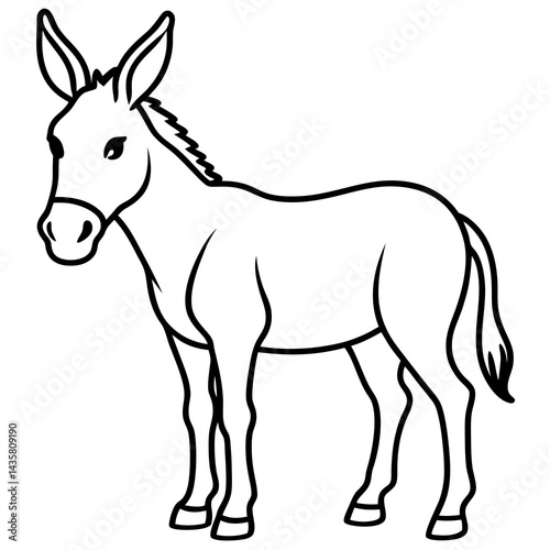 Donkey Sketch Vector