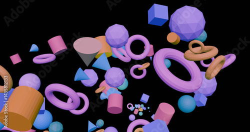 3d retro wallpaper 80s style, pink and blue colors