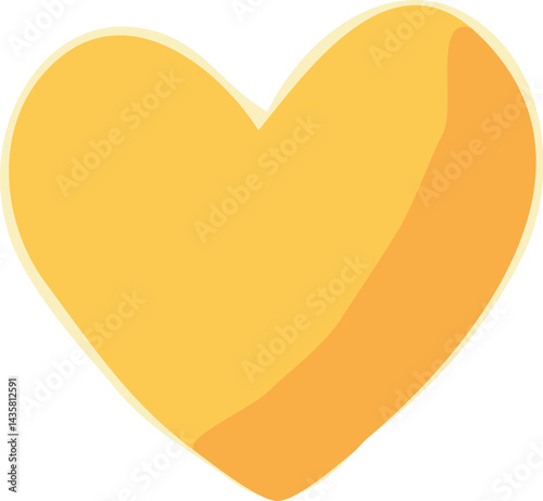 heart shaped orange