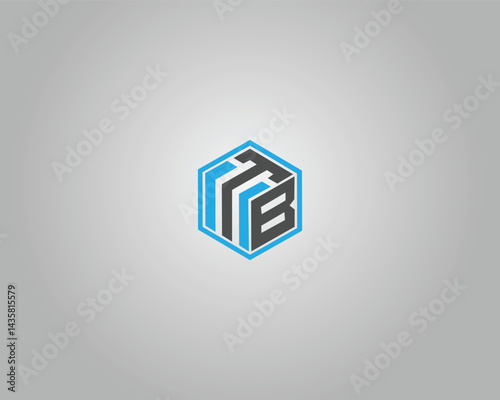 TB Abstract Letter Initial Logo Design Vector Template.