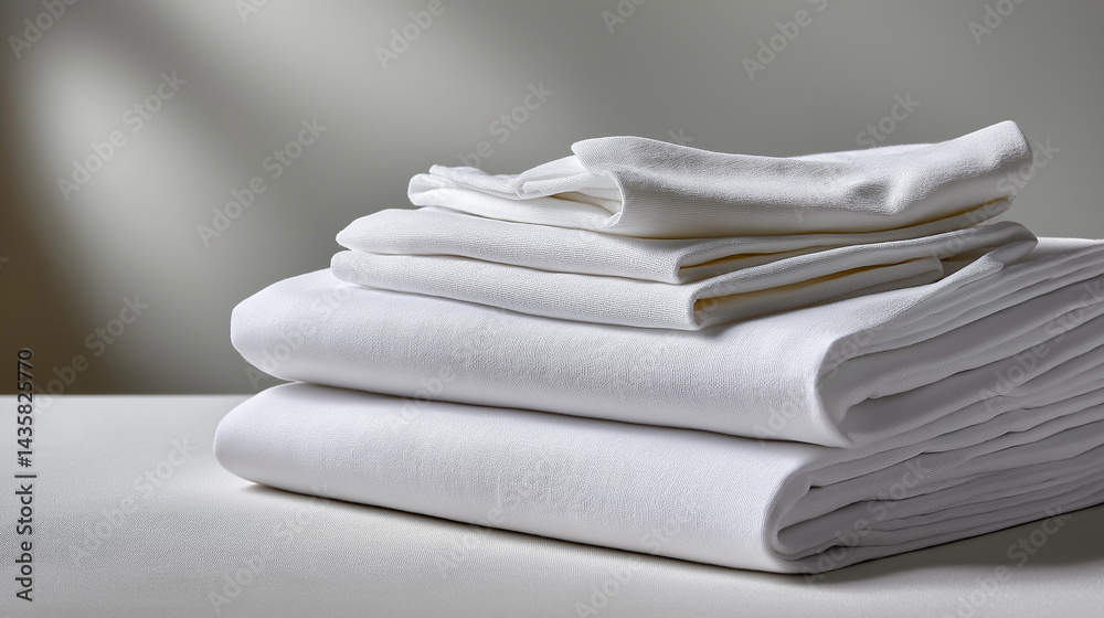 Elegant Silk Bed Linens on a White Background