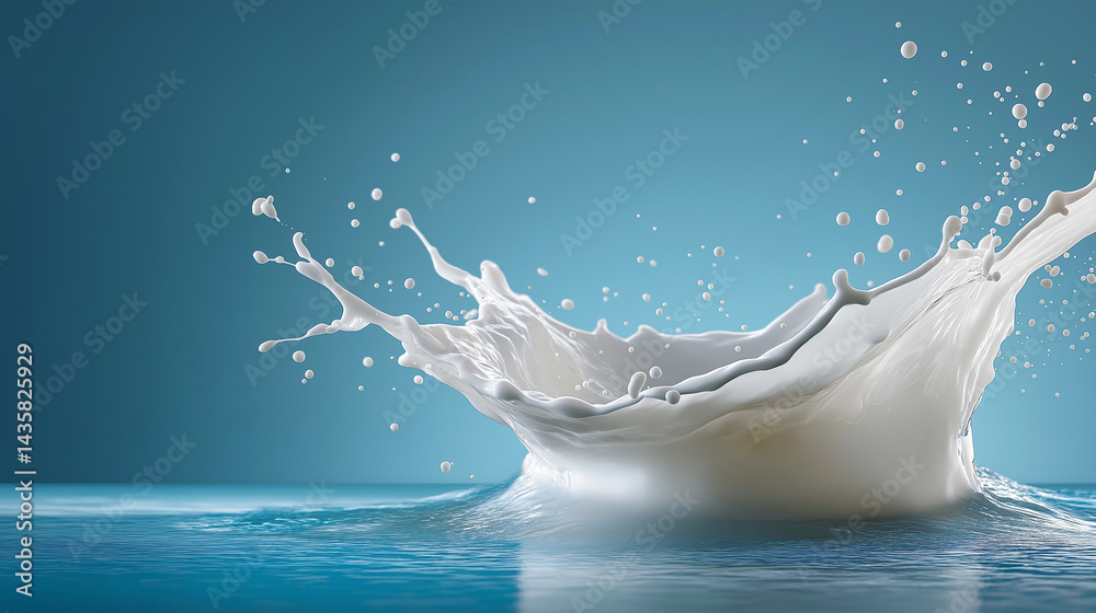 Milk splash photography with dynamic droplets and fluid arcs