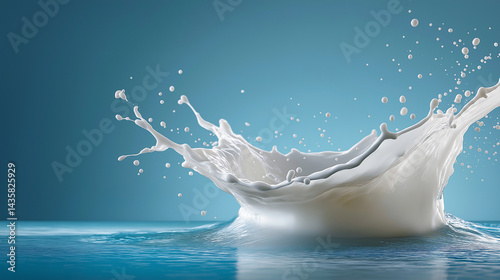 Milk splash photography with dynamic droplets and fluid arcs