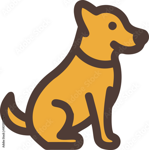 Animal Wildlife icon, cute animal icon, 