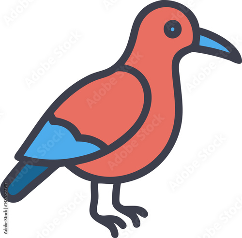 Animal Wildlife icon, cute animal icon, 