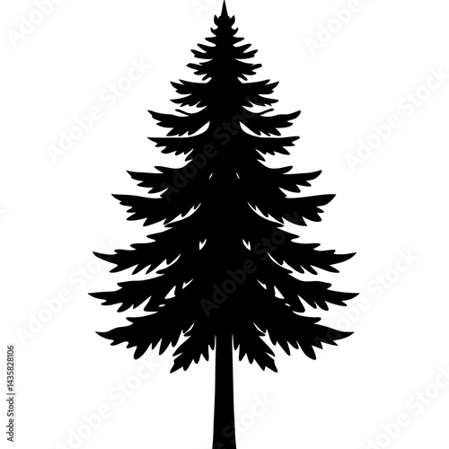 christmas tree isolated on white