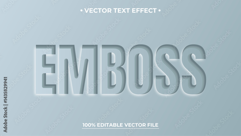 Emboss paper 3D editable text effect Emboss paper 3D editable text effect