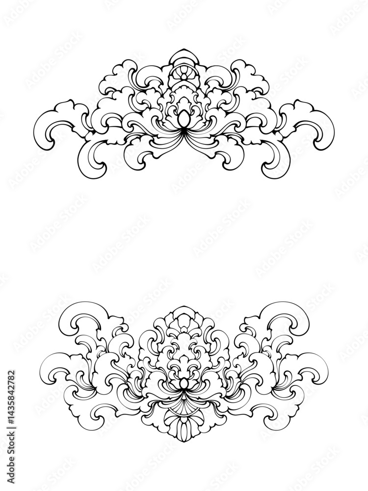 Obraz premium vector floral frame