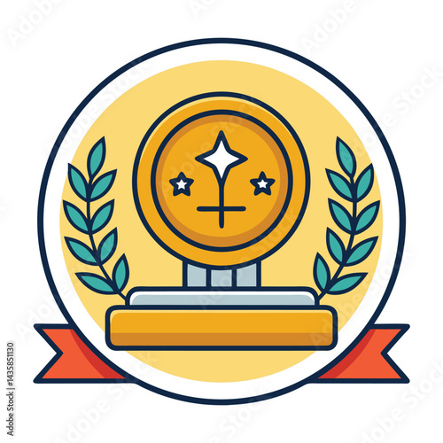 commemorative coins icon on white background