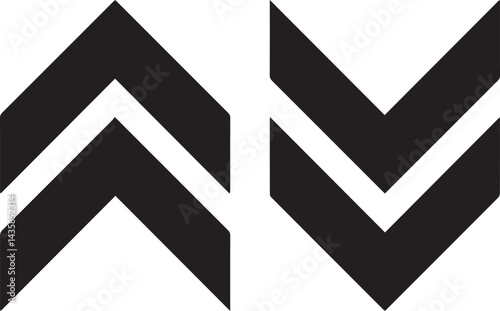 geometric shapes, minimalist chevron design, sharp angular forms, abstract arrows, bold contrasting patterns, simple graphic elements, symmetrical composition,