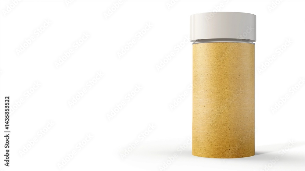 Photorealistic image of a rechargeable spice container with smooth finish on a white background Photorealistic image of a rechargeable spice container with smooth finish on a white background
