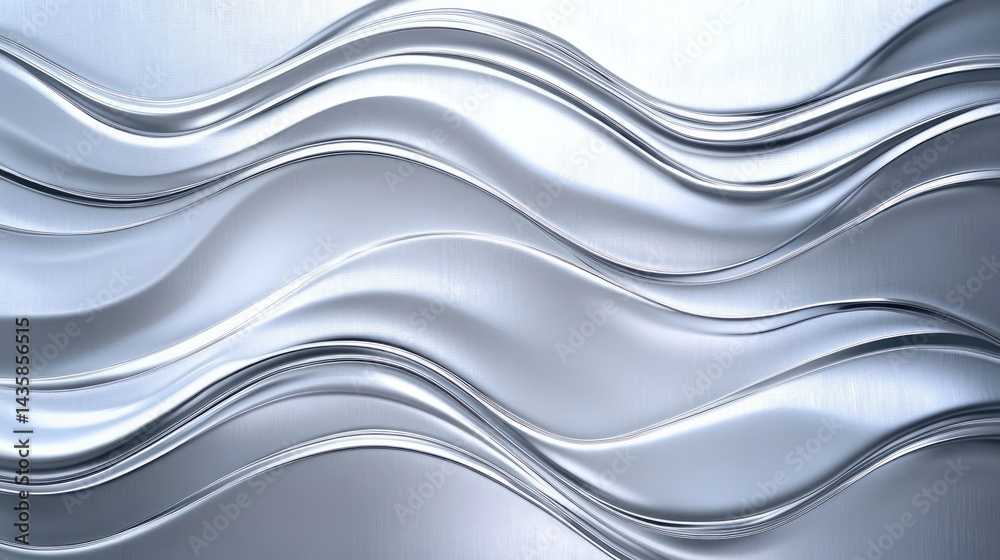 Obraz premium Minimalist Silver Background with a Soft Metallic Gradient