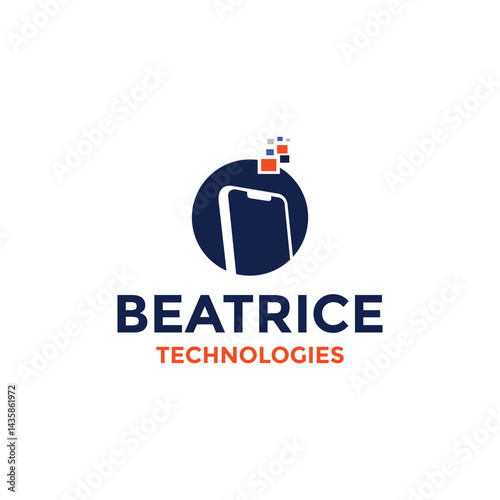 Beatrice Tecnologies Logo Design Symbols