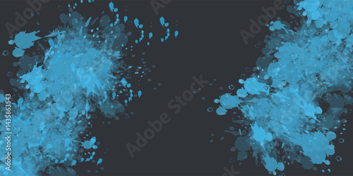 Abstract frame in light blue tone on a white background. Sporty design in grunge style. Illustration for sports, athletics, training, workout, etc.