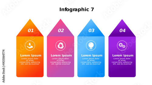 Set of infographic elements data visualization vector design template. Business Development Concept Infographic Design. Set of Infographic Element. Steps business data visualization timeline process.