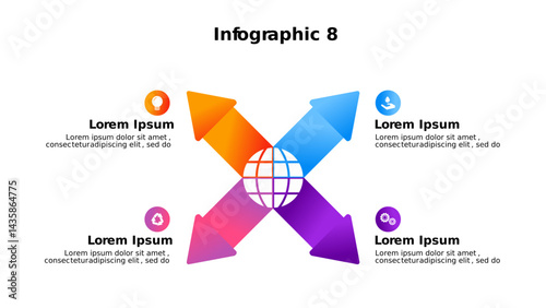 Set of infographic elements data visualization vector design template. Business Development Concept Infographic Design. Set of Infographic Element. Steps business data visualization timeline process.