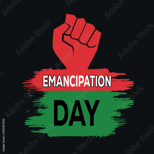 Juneteenth Celebrate Freedom African American Pride Design.