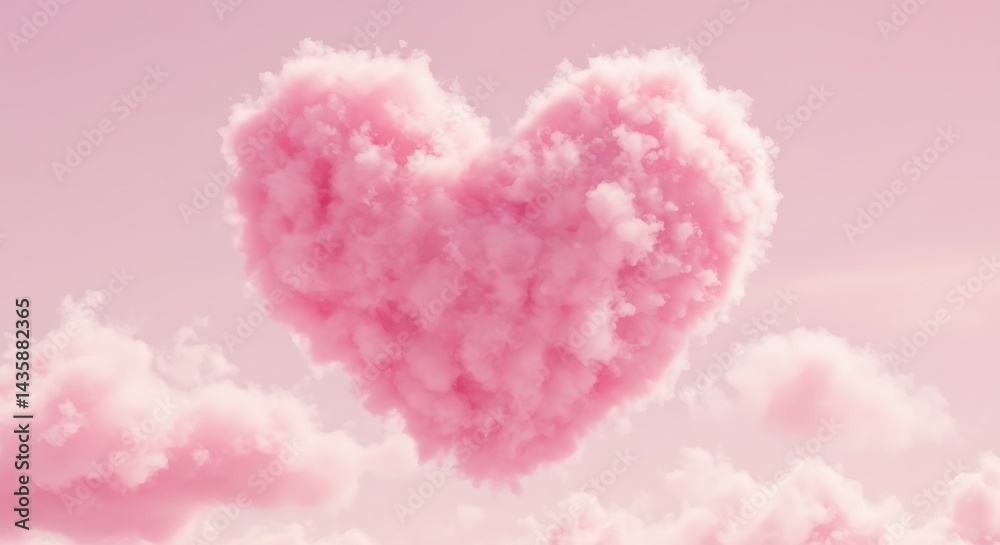 Celestial Cotton Candy Heart AI Generated Celestial Cotton Candy Heart AI Generated