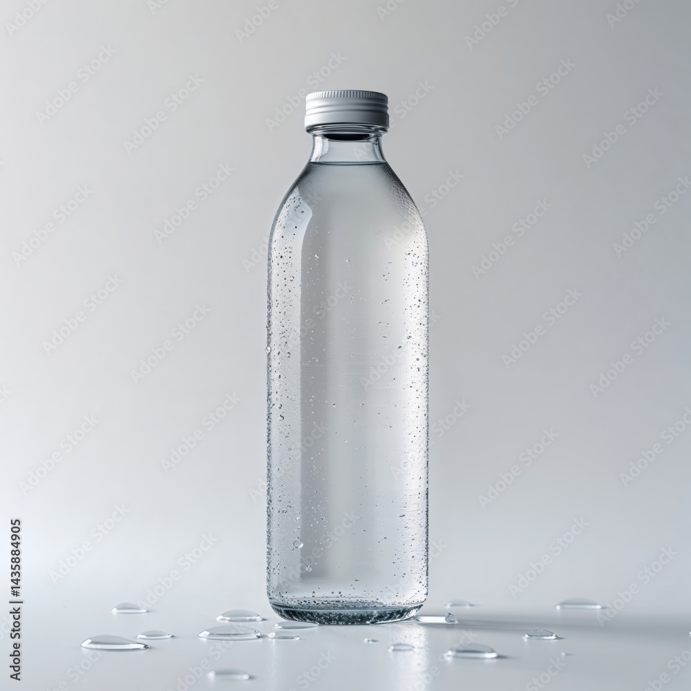 bottle with water bottle with water