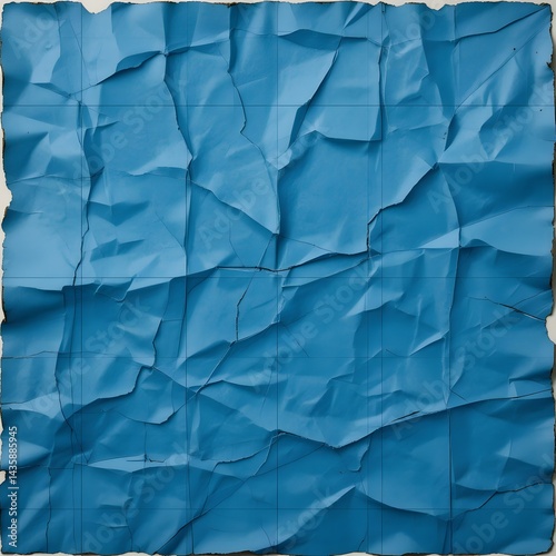 Wallpaper Mural crumpled blue paper Torontodigital.ca