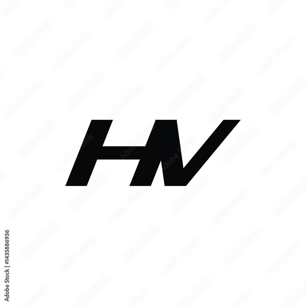 HV monogram logo design letter text name symbol monochrome logotype alphabet character simple logo HV monogram logo design letter text name symbol monochrome logotype alphabet character simple logo