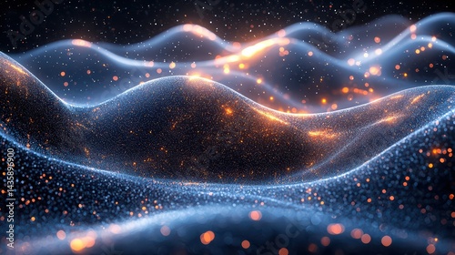 Digital wave of abstract design with pulsating rhythms jpeg background image