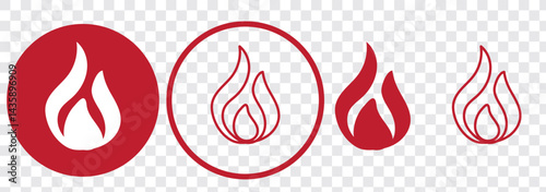 Fire icon vector. fire sign and symbol